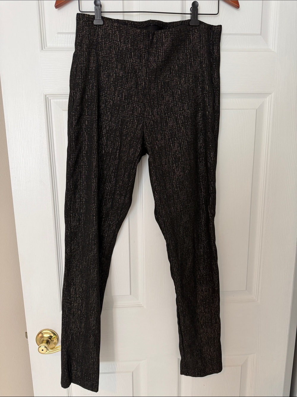 Old Navy Black Pants with Subtle Gold Threading